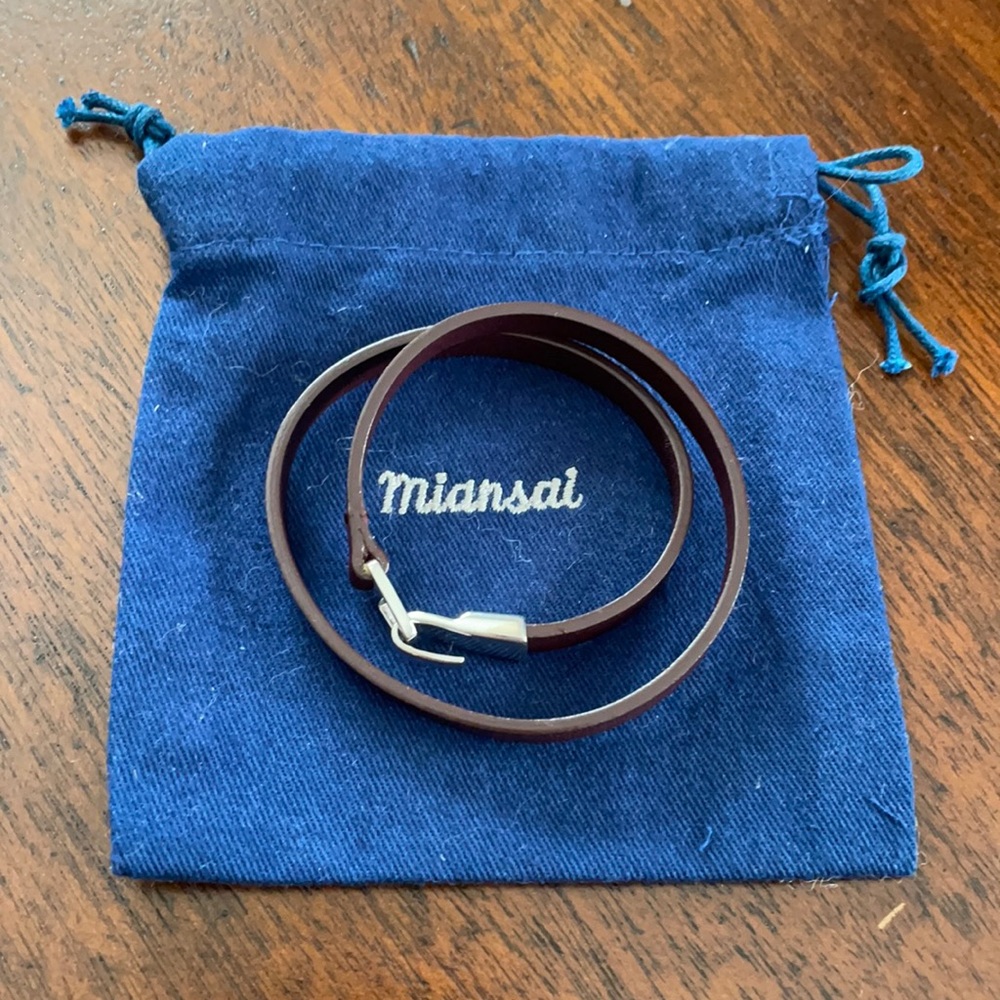 Miansai women’s leather bracelet